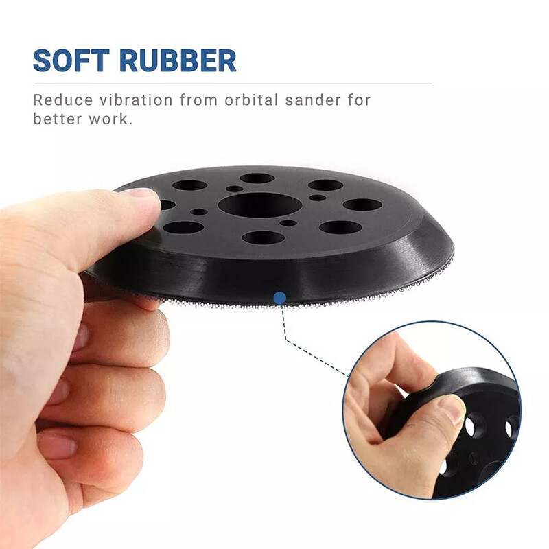 5″ 8 Hole Hook&Loop Sanding Sander Pad Replacement for Milwaukee 6021-21 6034-21