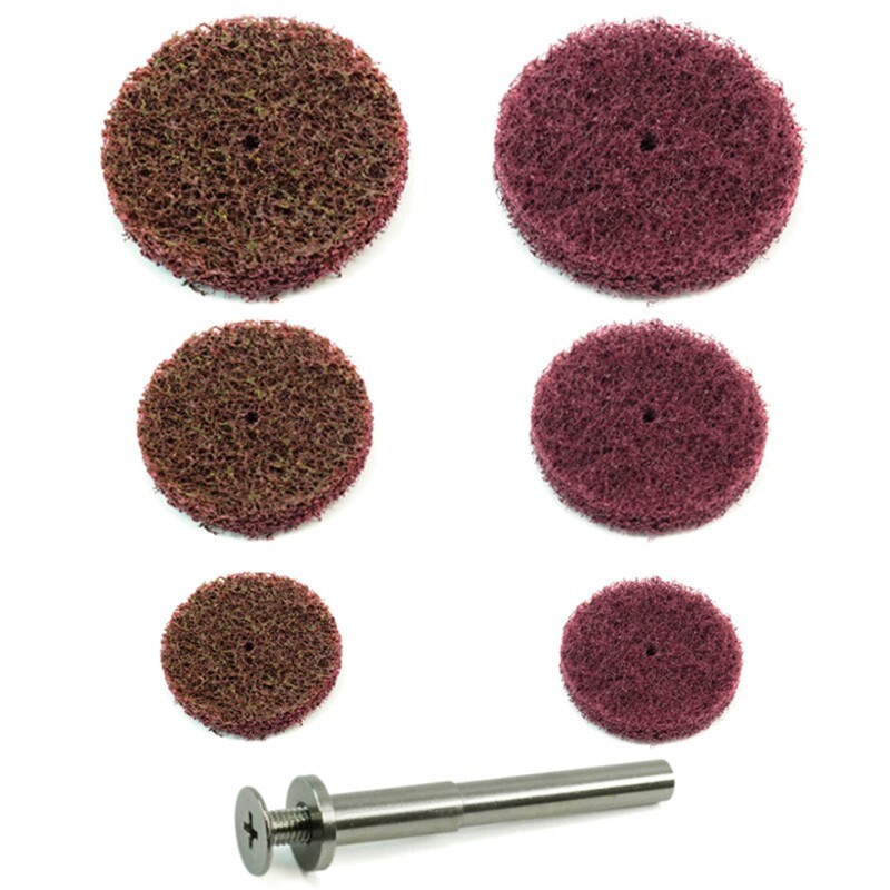 Drill Cleaning Wheel Kit 180 400 Grit | Scotch Pad Polishing Buffing Abrasive