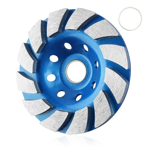 4 1/2 inch Diamond Concrete Grinding Wheel, 12-Segment | 1.0 Segment Turbo