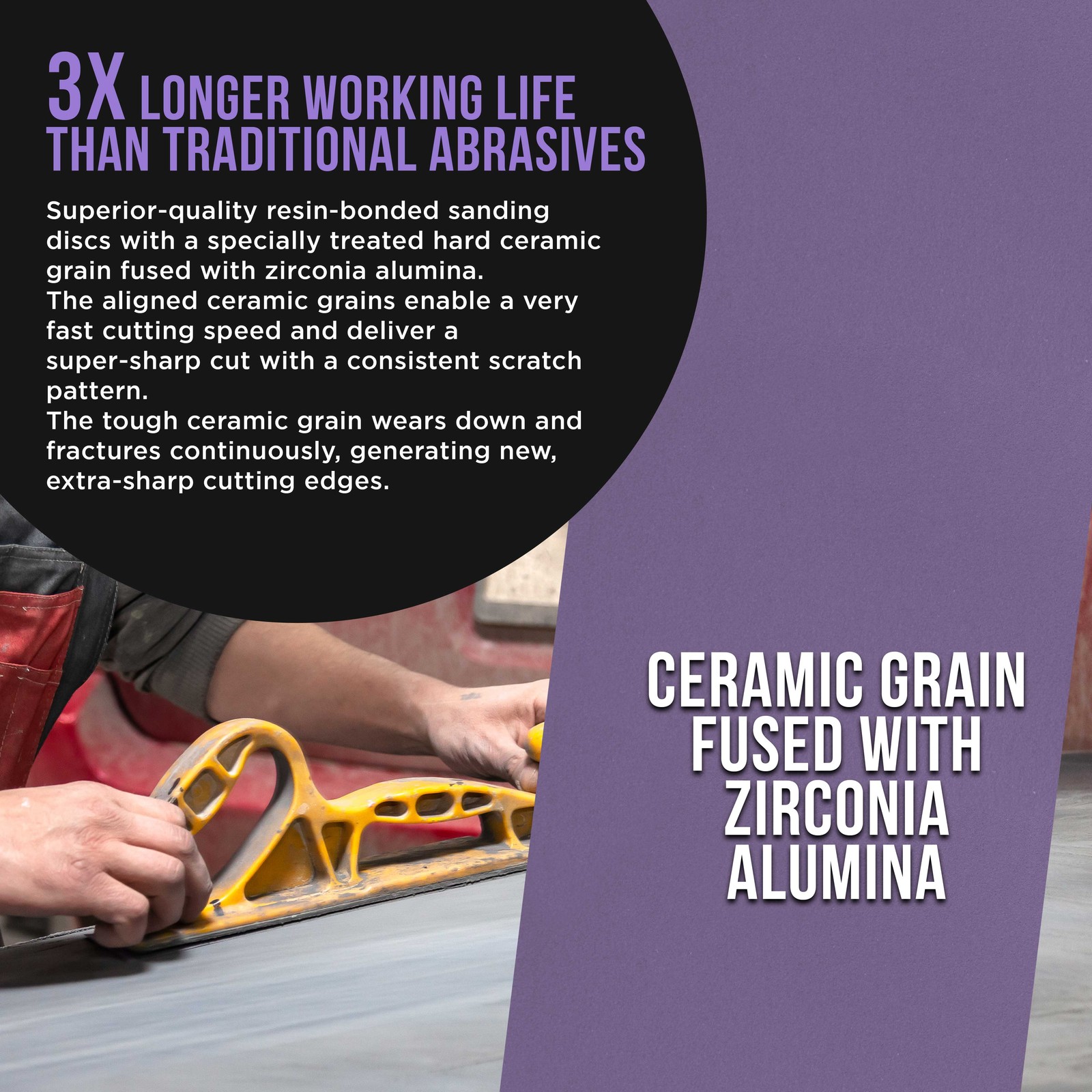 400 Grit Purple Ceramic 2.75″ x 20 Yard Roll Self Adhesive Longboard Sandpaper