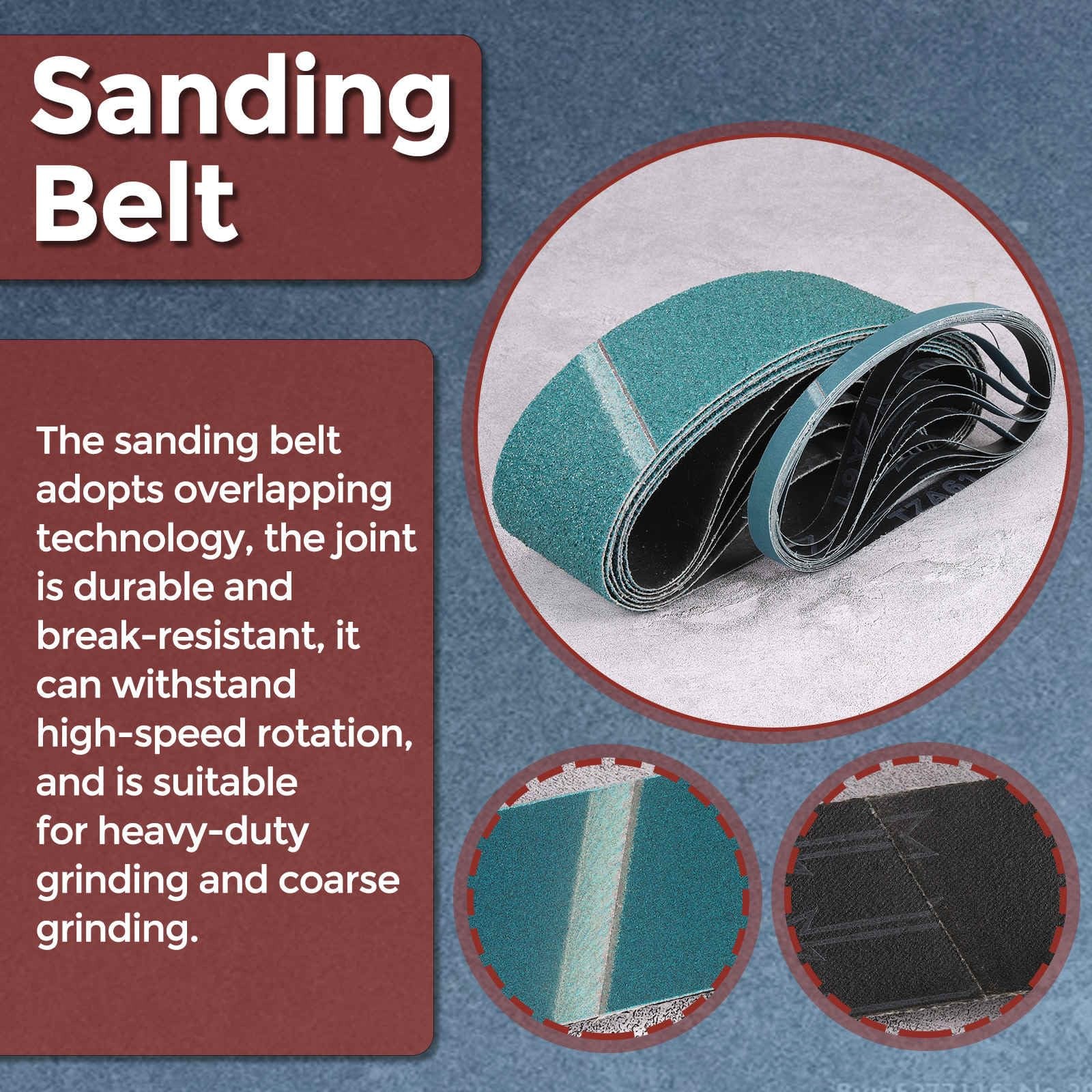 5 Pack Sanding Belts 4 x 36 Inch 80 Grit Zirconia Abrasive Belt Sander Paper …