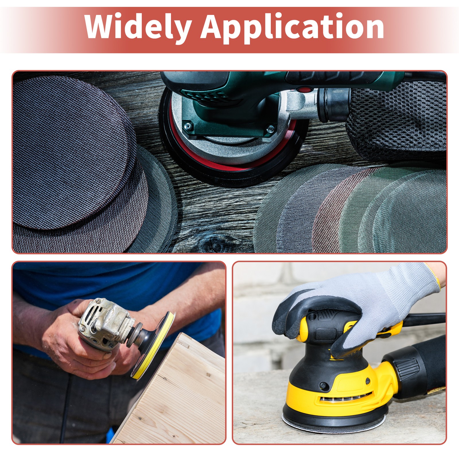 8 Inch Sanding Discs Round Hook and Loop Sandpaper 100 Grits – 15 PCS