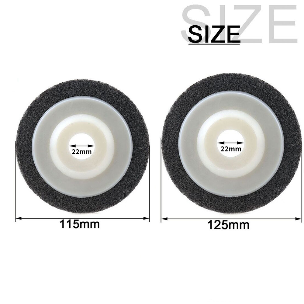 Nylon Fiber Polishing Wheel Non Woven Felt Polishing Pad Disc For Metal Marble