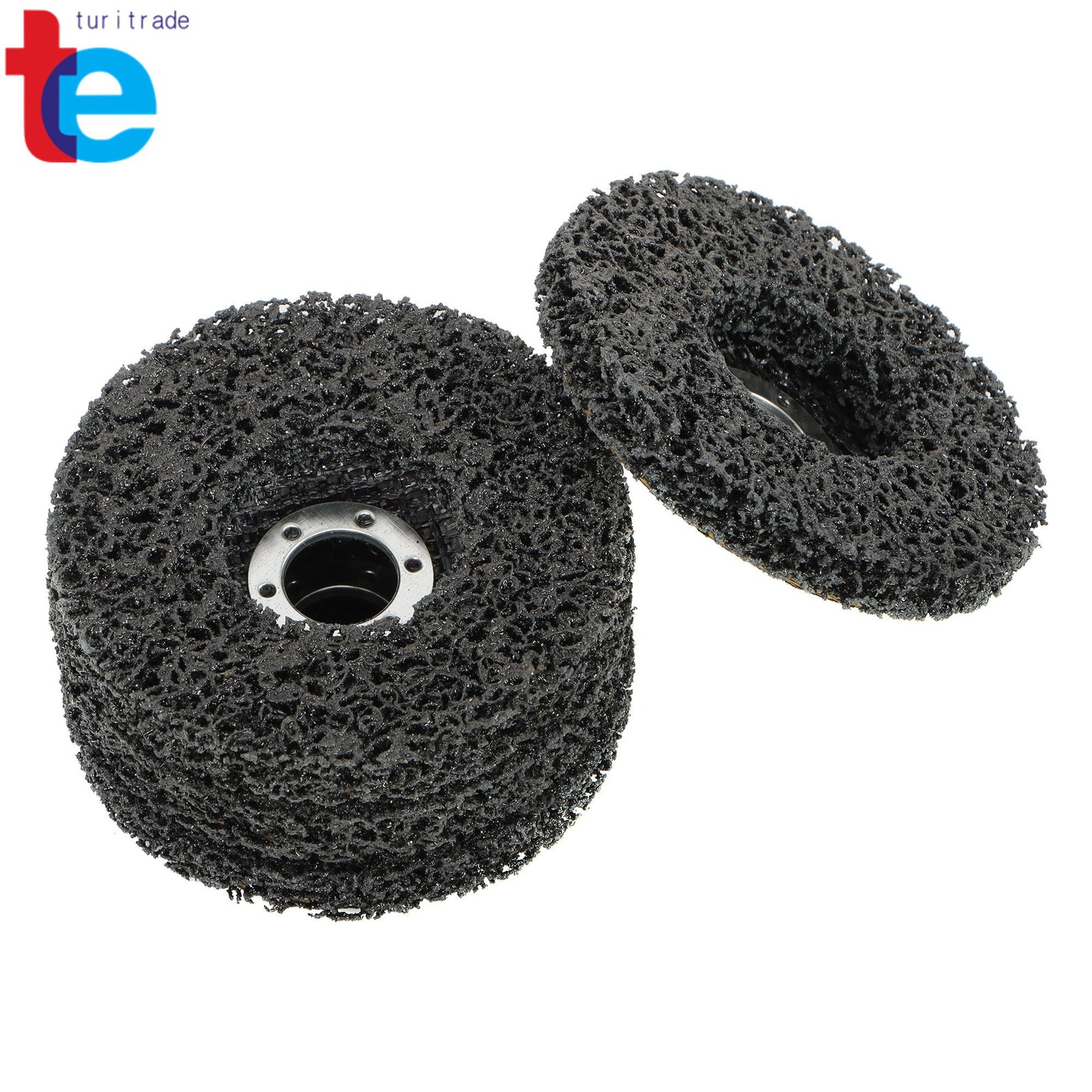 10 Pack 4-1/2Inch x 7/8Inch Strip Discs Wheel Black Diamond Grinding Discs