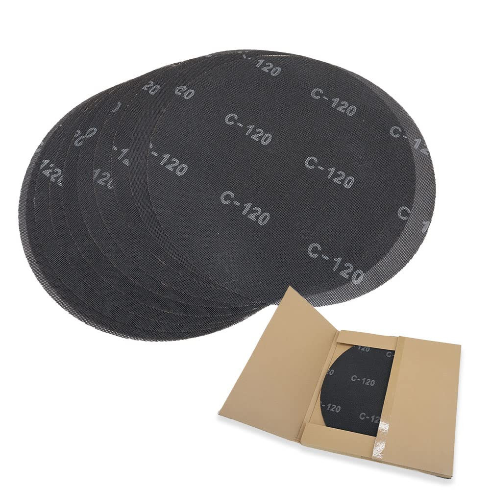 17″ Sanding Screen Discs – Mesh Floor Sanding Screen – Black Silicon Carbide – f