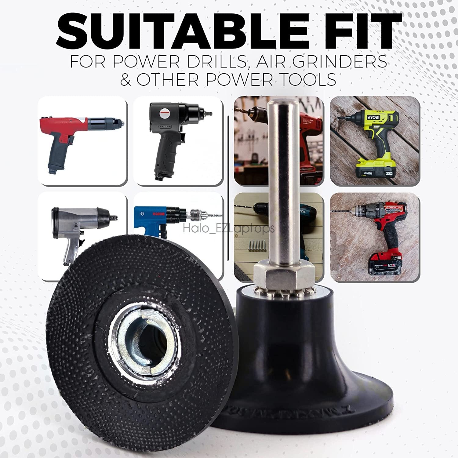 Roll Lock Sanding Disc Pad Holder 4PCS 1/4 Inch Shank Die Grinder Accessory
