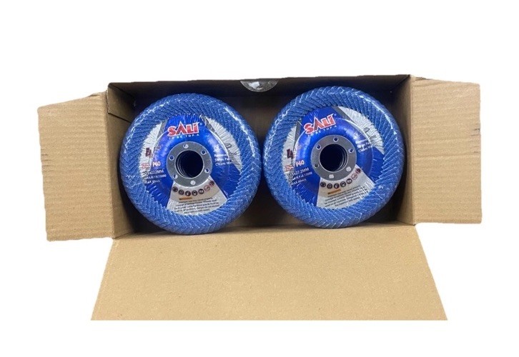 SALI 10 Pack Curved Flap Discs 4 1/2Inch for Angle Grinder Sanding Disc P60 ZA
