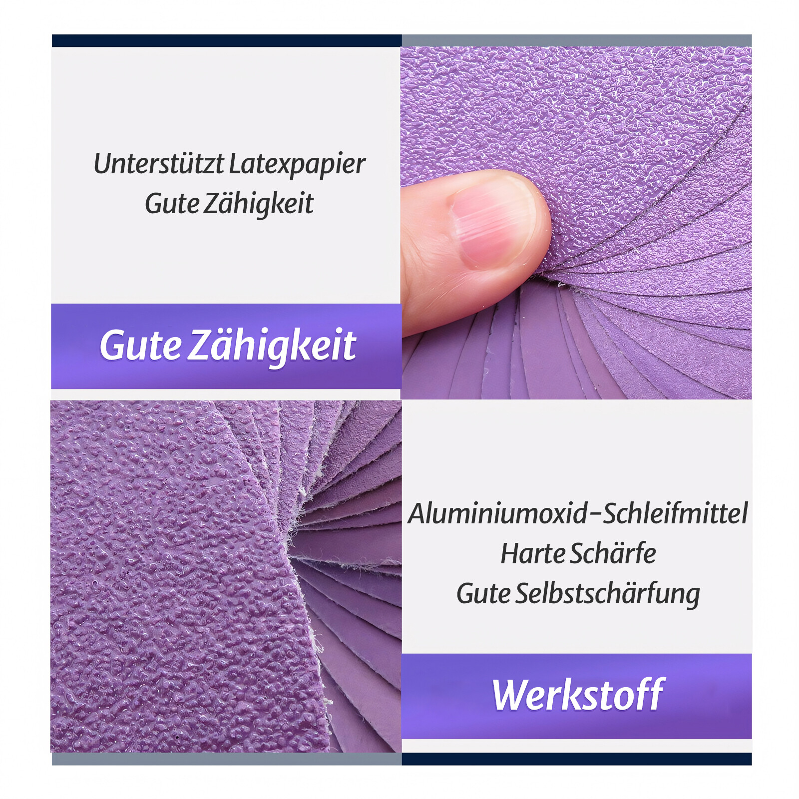 125mm Schleifscheiben Disc Schleifpapier Pads Körnung P60-P10000 Nass & Trocken