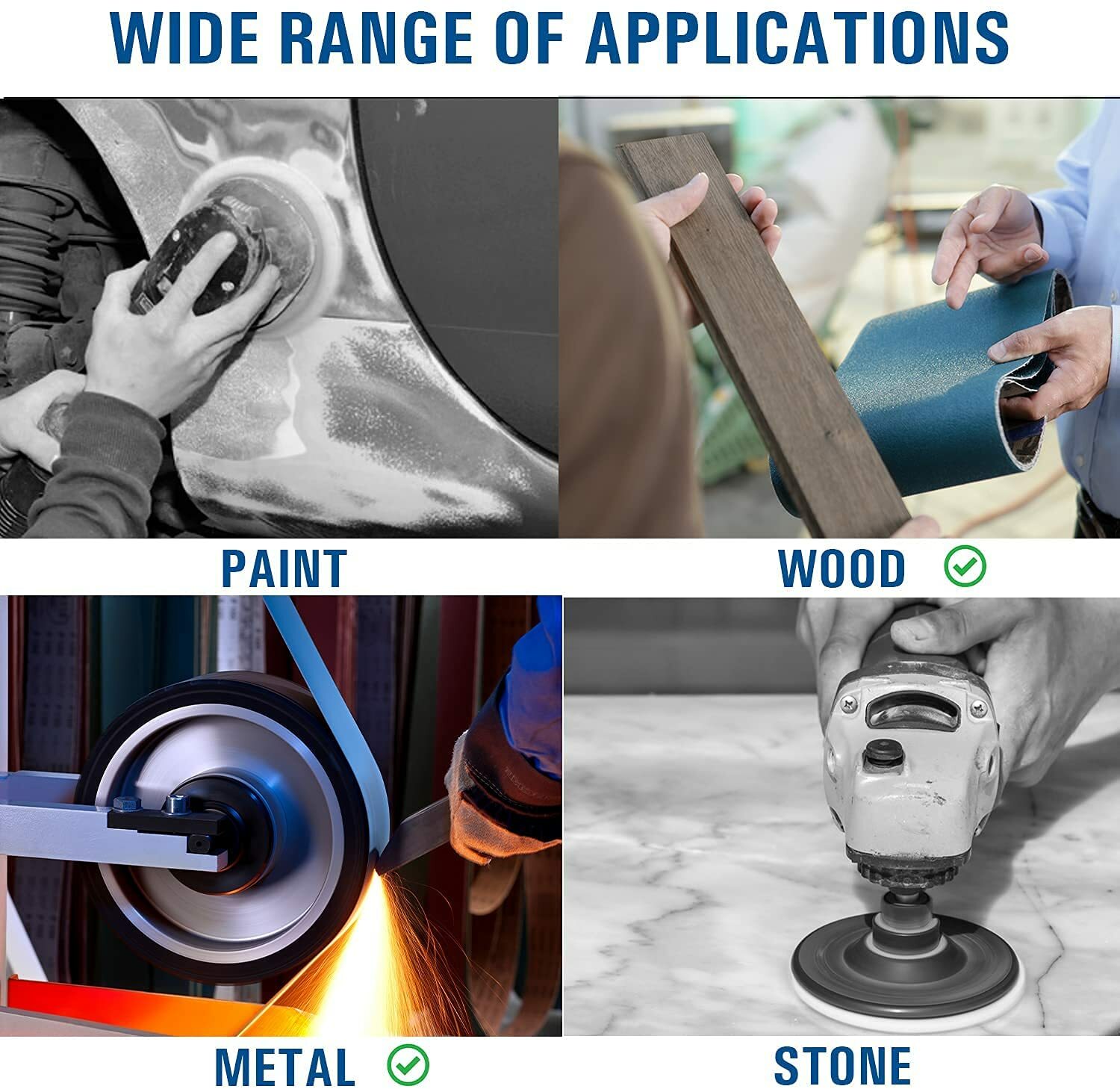 Starcke Premium Cloth Aluminum Oxide Sandpaper Sheets 9 x 11 Inch