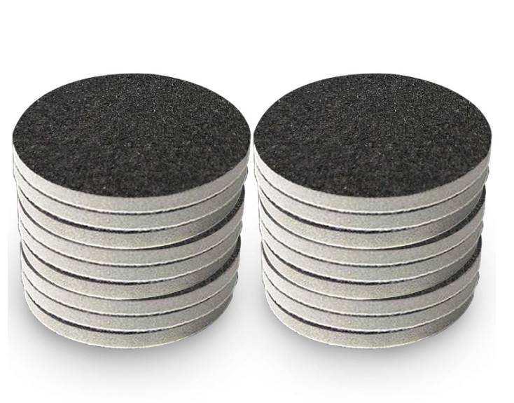 SATC 25PCS 3″ 1200-1500 Grit Corundum Sanding Sponge Hook&Loop No Hole For Metal