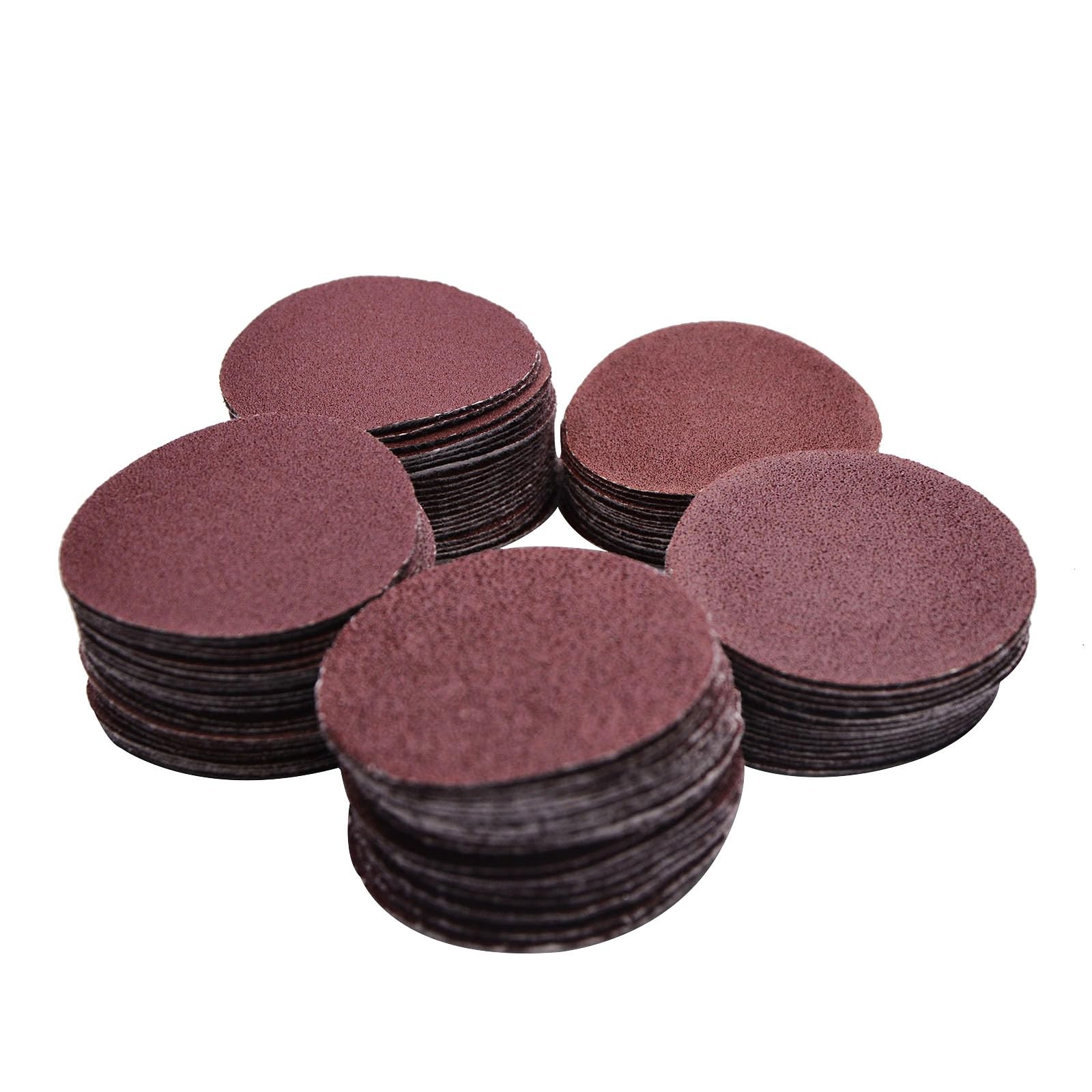 100Pcs 2 inch Sanding Discs 60 80 100 120 150 Assorted Grits Hook and Loop Sa…