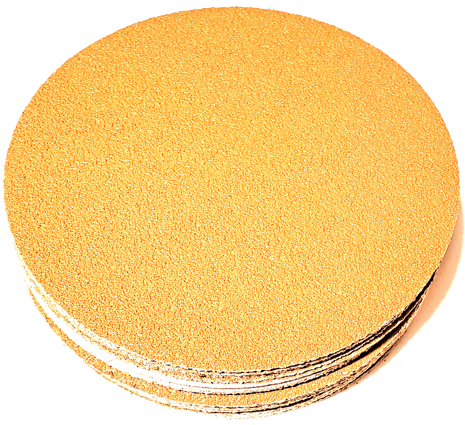 50pc 6″ PSA STICK ON SANDPAPER DISC 36 GRIT A/O Brown/Goldline USA Made inch P36