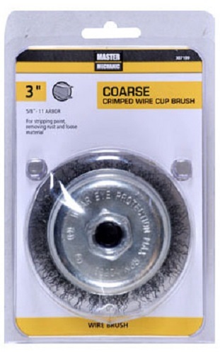 (6) ea 307199 3″ CRIMPED .014 WIRE CUP BRUSH 5/8