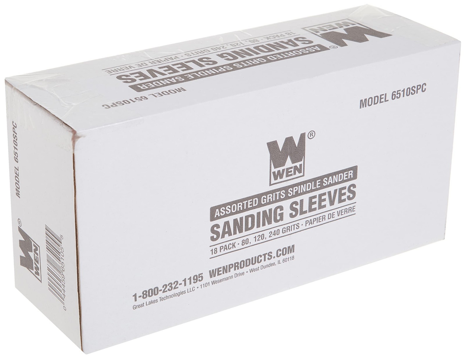 18-Pack Assorted Grit Spindle Sanding Sleeves for Woodworking & DIY Projects