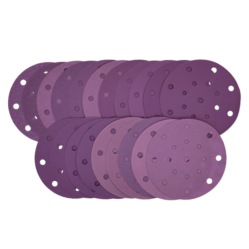 125mm 150mm Sanding Discs Wet Dry Orbital Sandpaper Hook Loop Pads Grit 60-10000