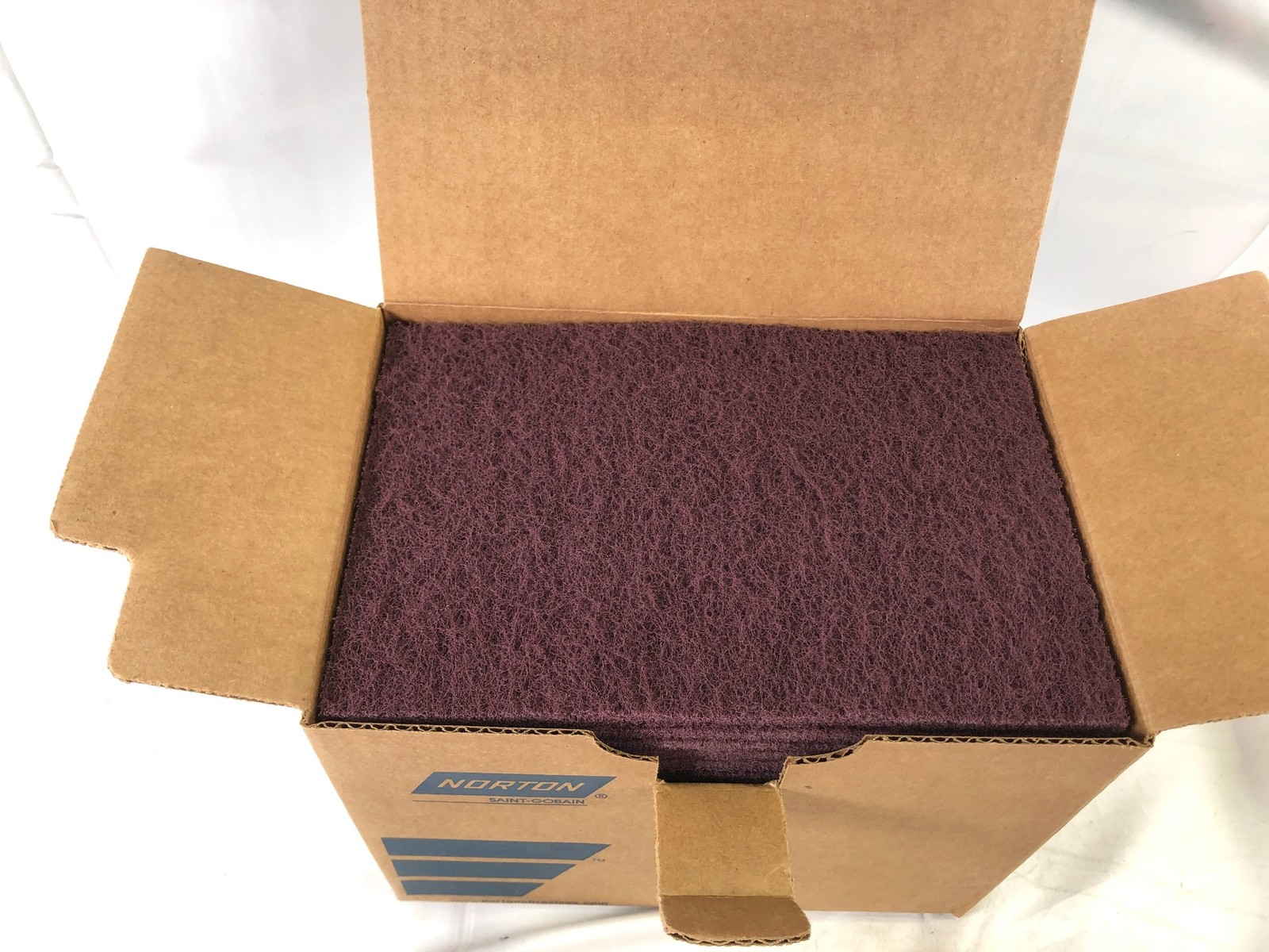 Norton Bear-Tex 74700 Maroon General Purpose Abrasive Pads – 20 Count