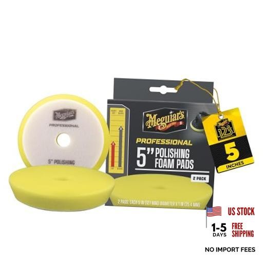 Meguiar’s Professional 5″ Polishing Foam Pad, 2pk, 10/CV
