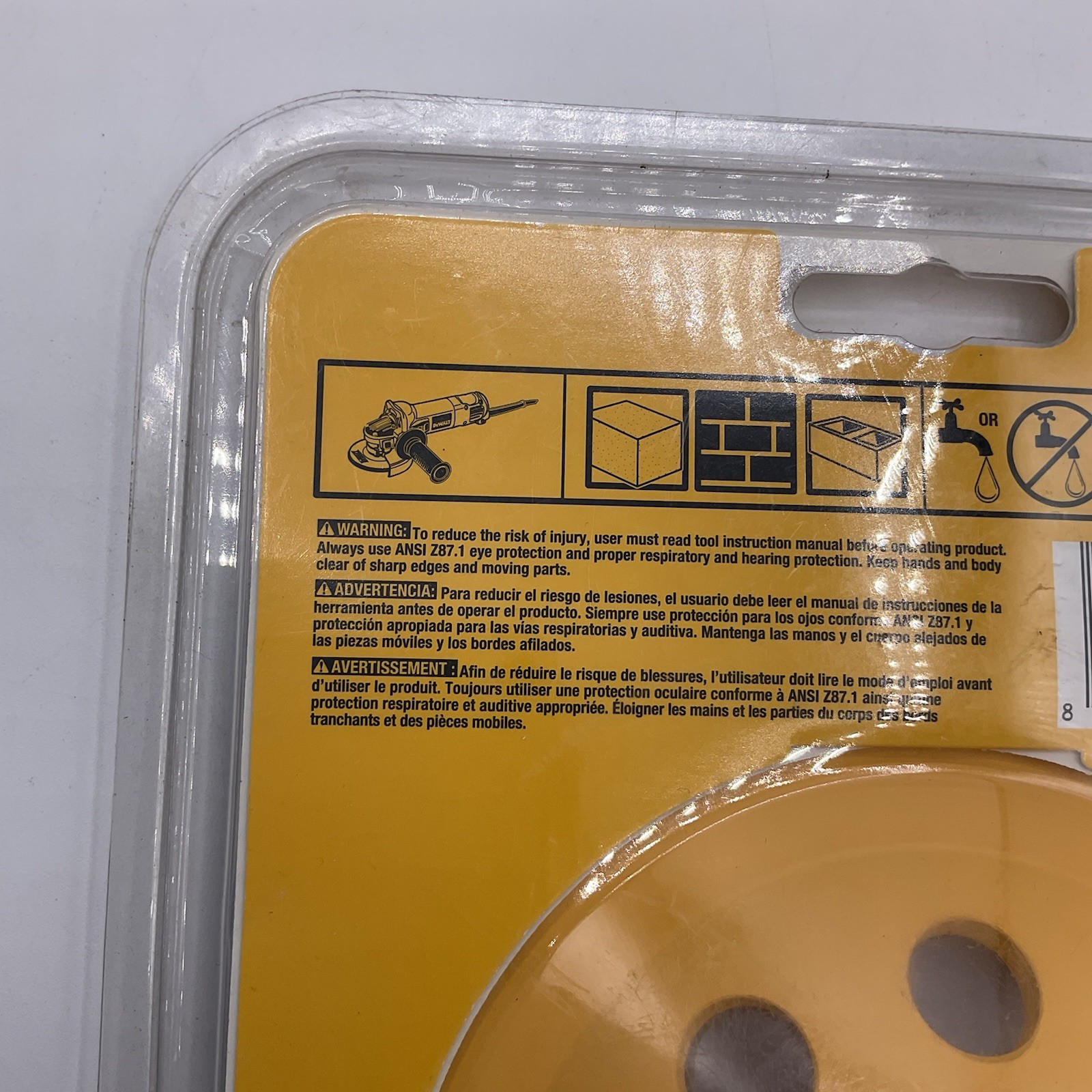 DEWALT DW4777T Turbo Diamond Cup 5 Inch Grinding Wheel – Yellow NEW