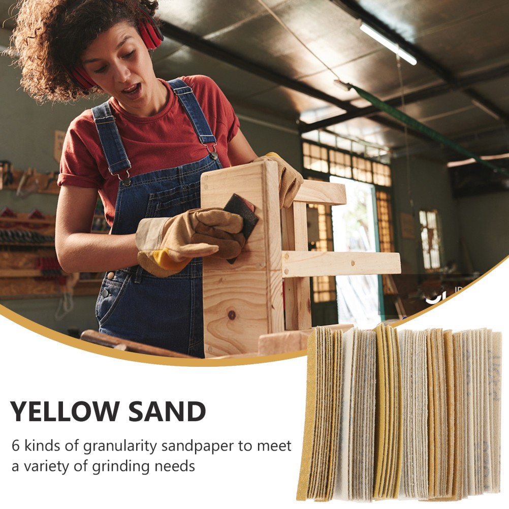 60 Sheets Sand Paper Set Assorted Grits 80 120 150 180 240 320 for Wood