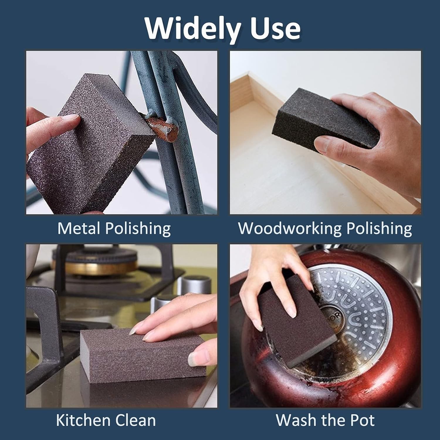 60PCS Drywall Sanding Sponge Blocks P60/80/100/120/180/220 Assorted Grit Wet Dry