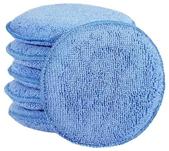 FONAROLL Microfiber Wax Applicator Pads, Car Wax Applicator, Buffing & Blue