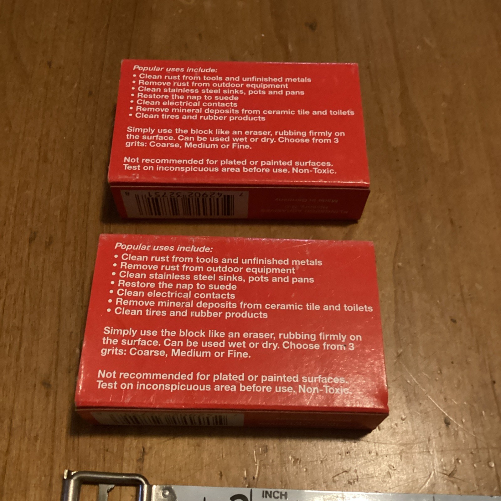 Two Klingspor Sandflex Abrasive Sanding Hand Block for Tool Maintenance Coarse