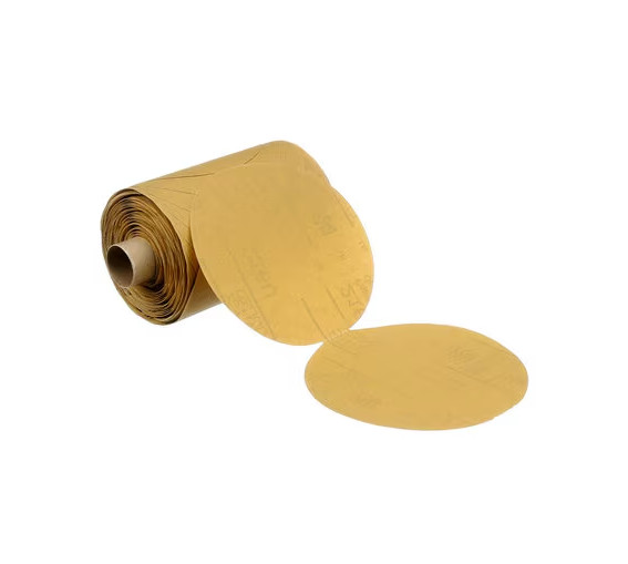 3M Stikit Gold Paper Disc Roll 216U, P80 A-weight, 5 in x NH, Die 500X