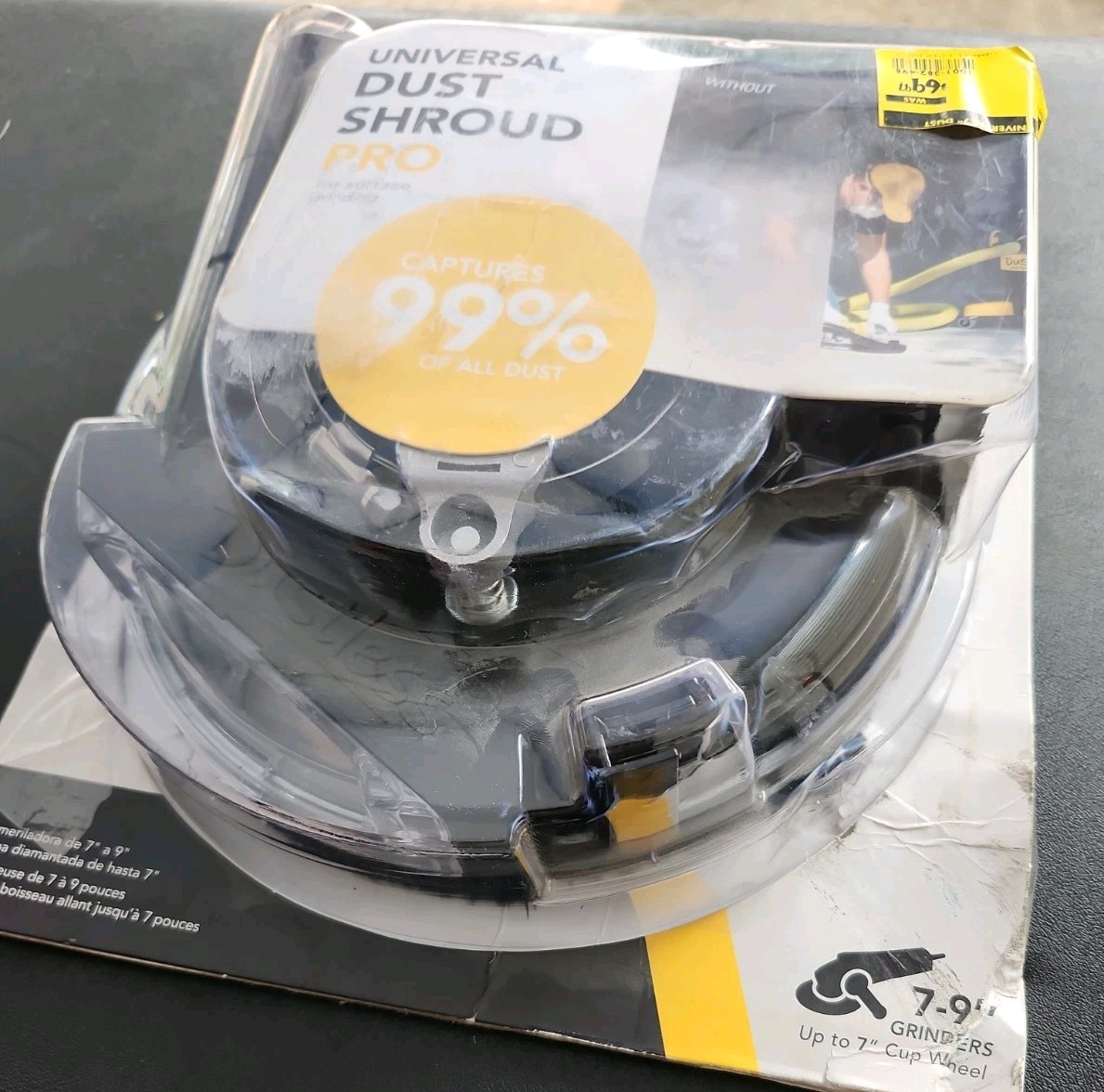 Dustless Technologies 7 in. Universal Dust Shroud Pro for Angle Grinders – D1807