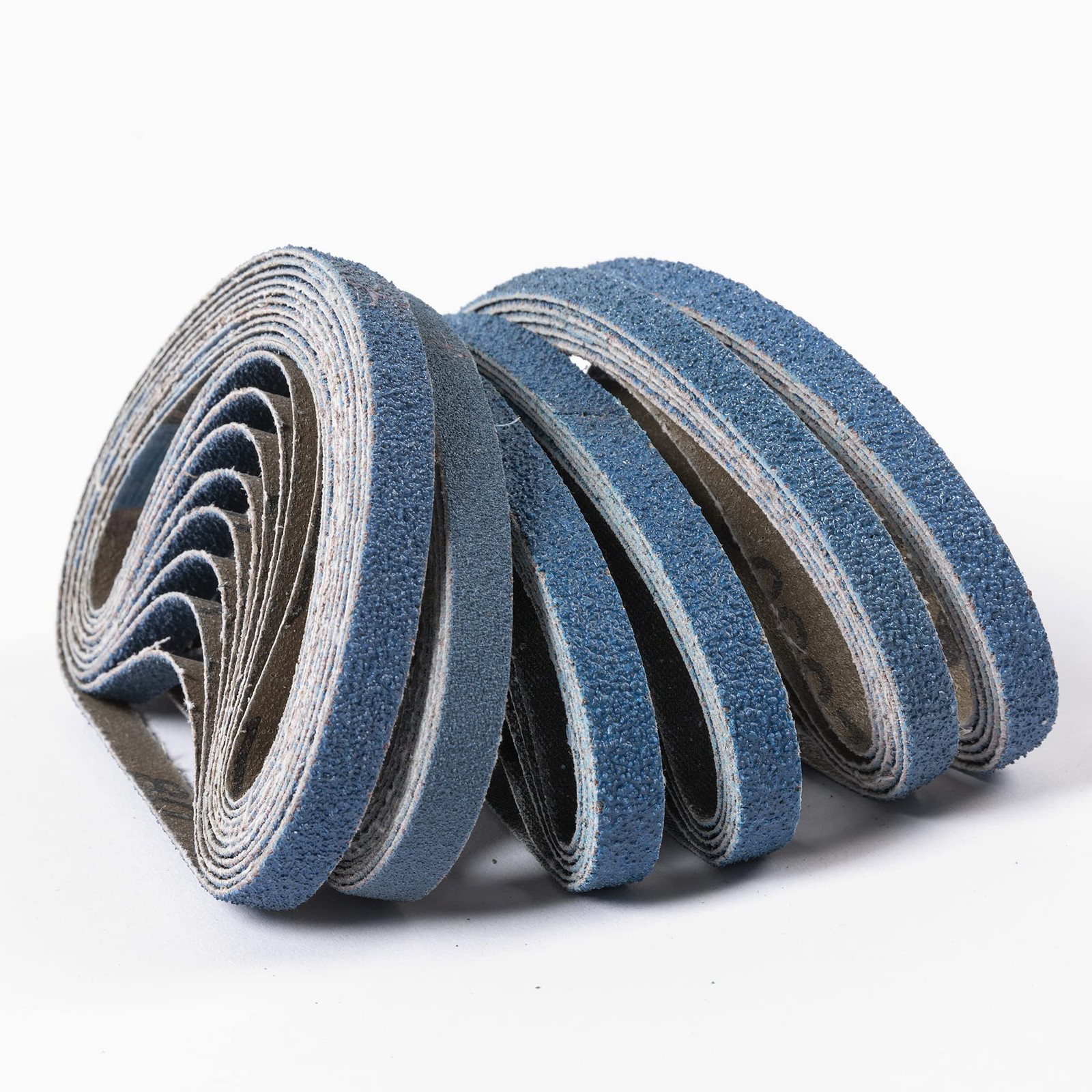 40 Pcs 3/8 x 13 Inch Zirconia Sanding Belts for Rust Paint Removal Wood Metal