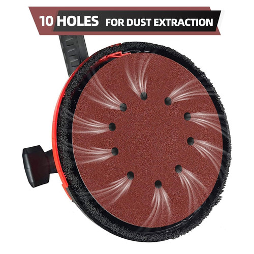 50pcs 9 inch 10 Hole Sanding Discs Set -10 Each of 60 80 120 150 240…