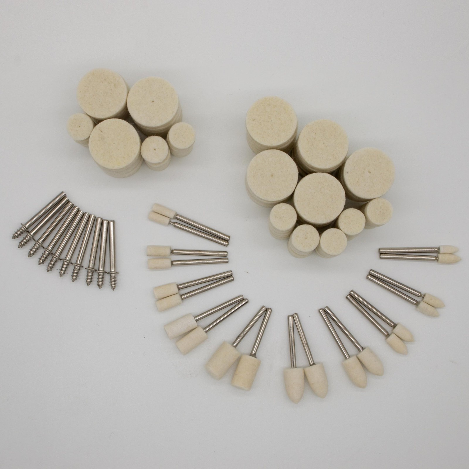 110PCS Wool Buffing Polishing Wheel for Dremel Tool Kit, Jewelry Making Tools…