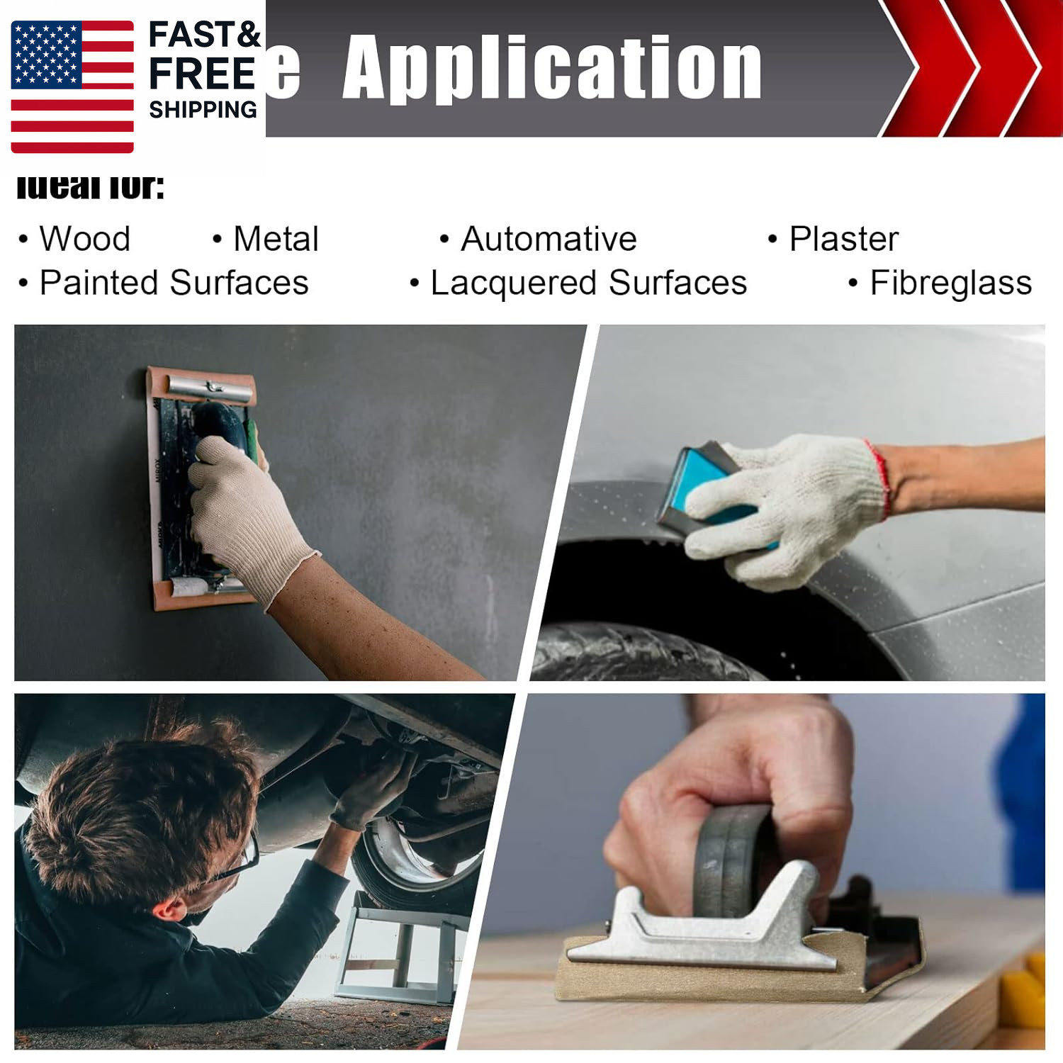 24 Pcs Sandpaper, Wet & Dry Sandpaper Assortment 60/120/320/600/800/1000/1500/25