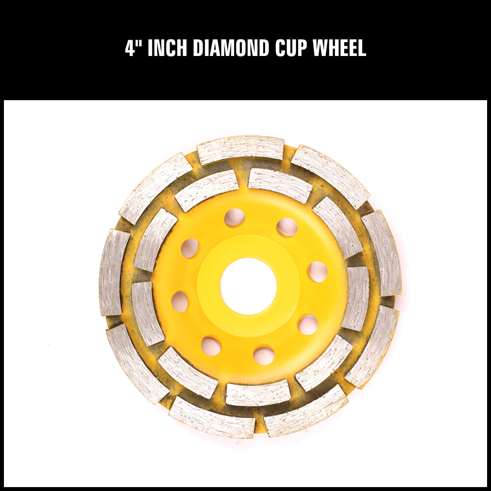 4-1/2″ Diamond Cup Grinding Wheel Double Row Concrete 18 seg Angle Grinder