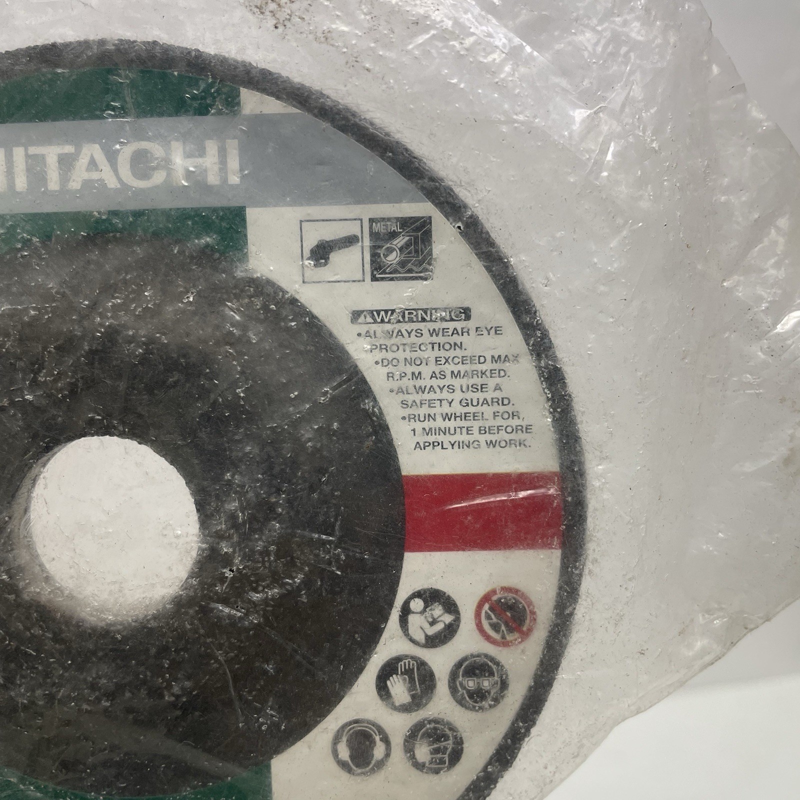 Hitachi Grinding Wheel A24Q BF – Type 27 – 125x2x22mm – Aluminum Oxide