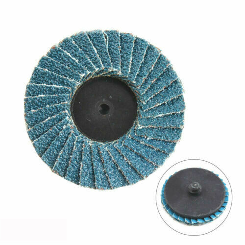 10PC Quick Change 2 inch Roll Lock Flap Sanding Disc 40-120 Grit for Die Grinder