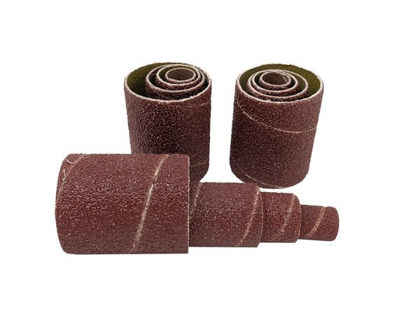 2 inch Long Spindle Sanding Sleeves for Rubber Drums – Set of 12 Assorted Grits