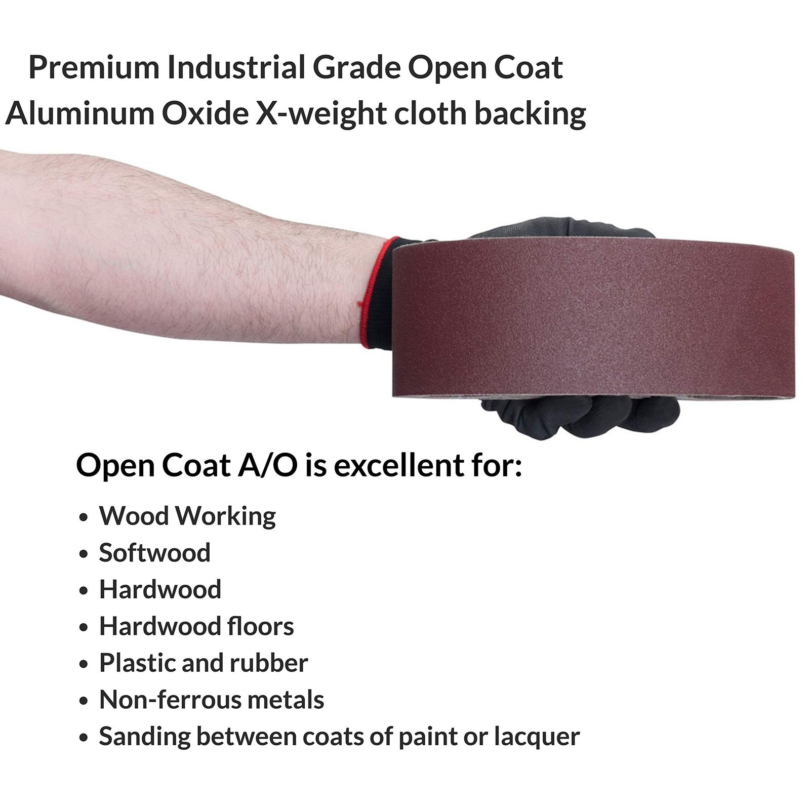 Red Label Abrasives 4 X 21 Inch 120 Grit Aluminum Oxide Premium 120