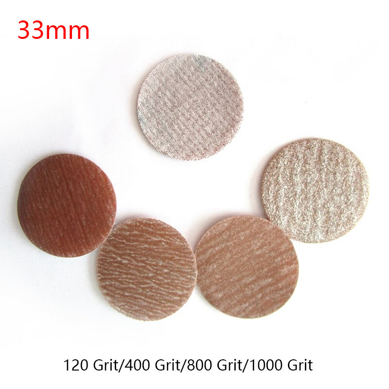 A275 Hook & Loop Sanding Disc Pads 33mm Orbital Sandpaper 120/400/800/1000 Grit