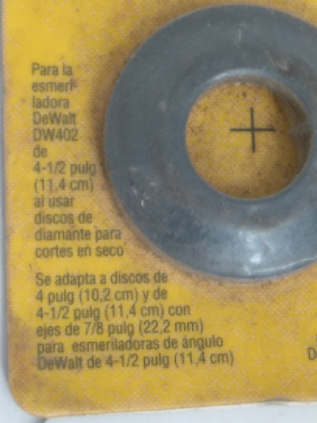 Dewalt Backing Flange 7/8 ” Arbor 4-1/2 “5 – DW4706