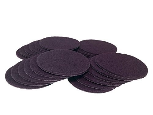 6″ Sanding Discs 320 Grit – Round Non-Woven Sandpaper Pads for Auto, Marine & Mo