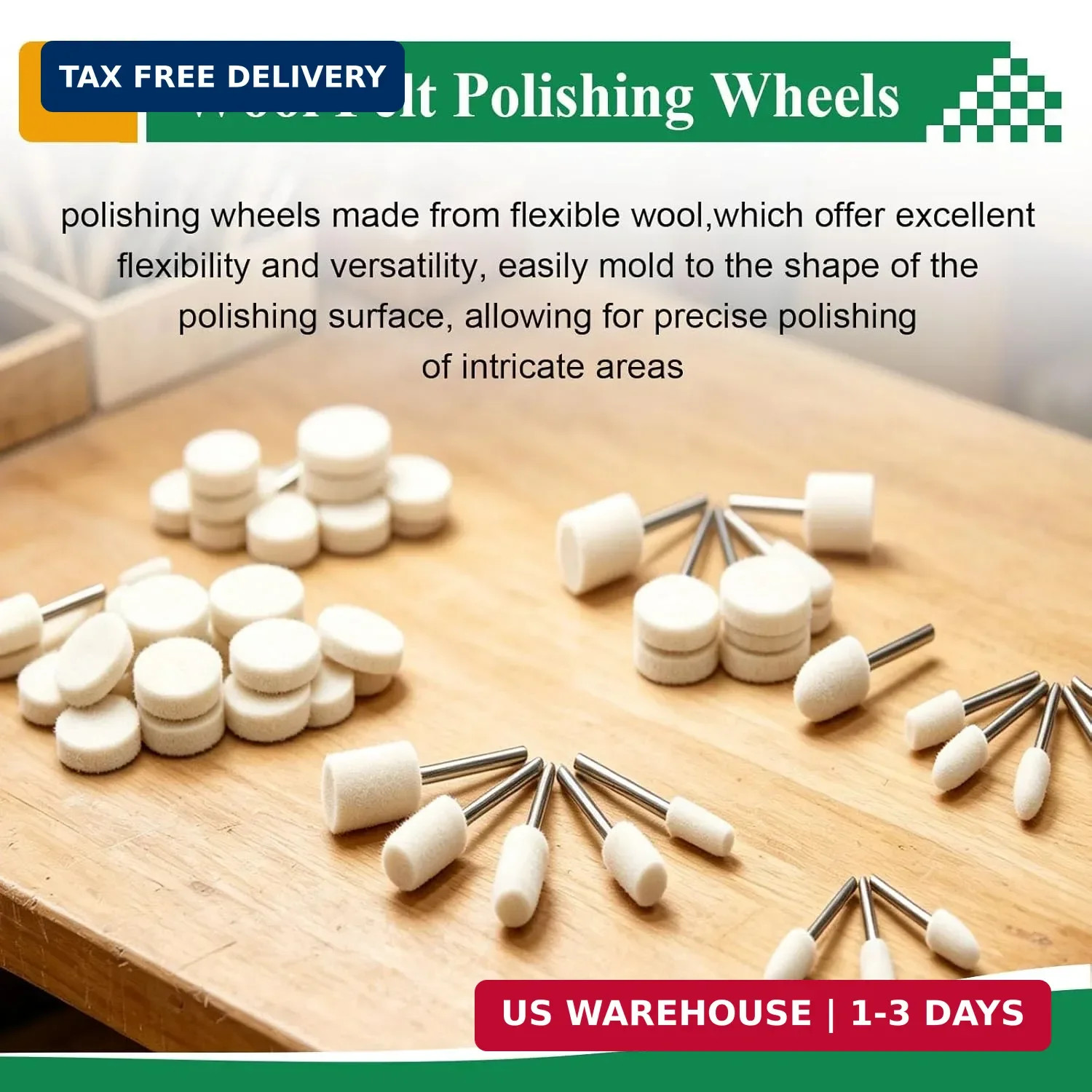 140PCS Polishing Buffing Wheel kit,Buffing Wheels & Polishing Bits &Sanding Bits