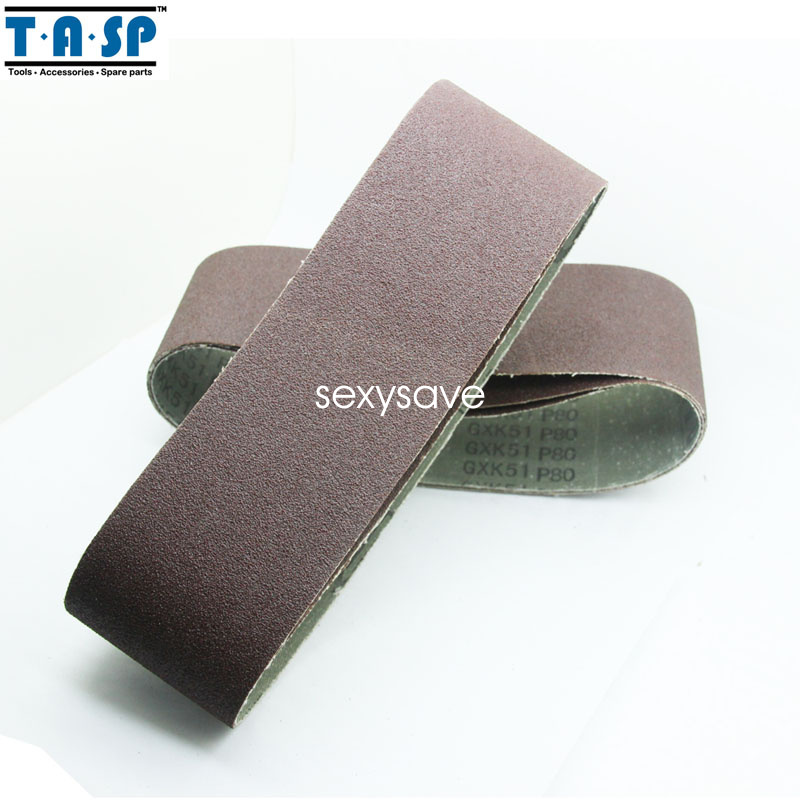 5PC 75*533mm Sanding Belts, 3x 21inch Grit 60 80 120 240 Belt Sander Power Tool