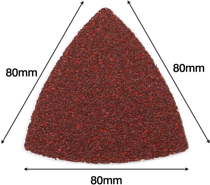 Ceramic Alumina Triangle Sanding Sheet Set – 100 Pack, Perfect for Wood & Metal