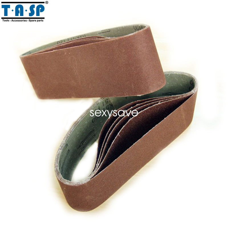 5PC 75*533mm Sanding Belts, 3x 21inch Grit 60 80 120 240 Belt Sander Power Tool