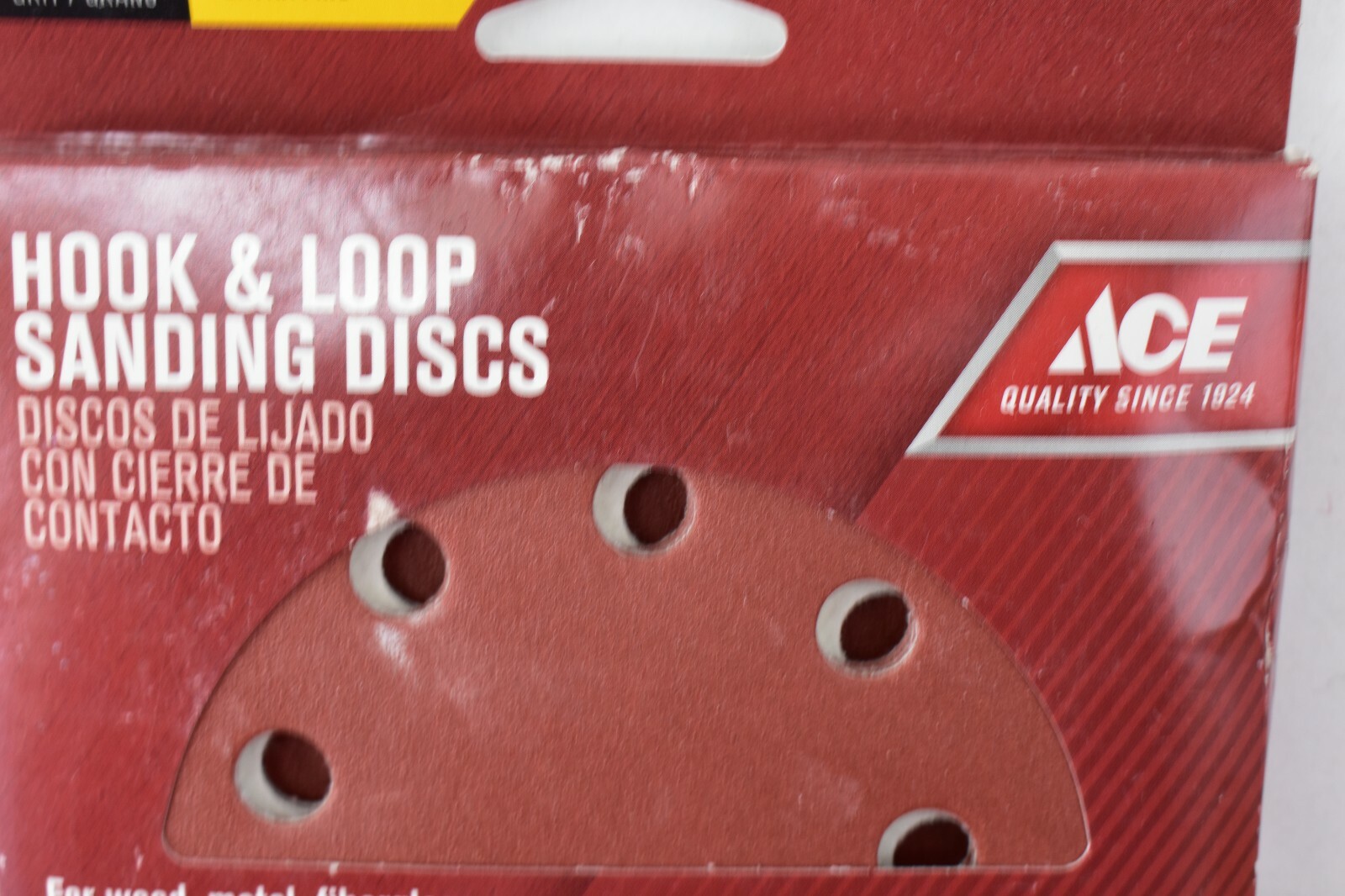 Lot Of 2 ACE 2062628 5″ 8 Hole Hook And Loop Sanding Disc Extra Fine 220 Grit