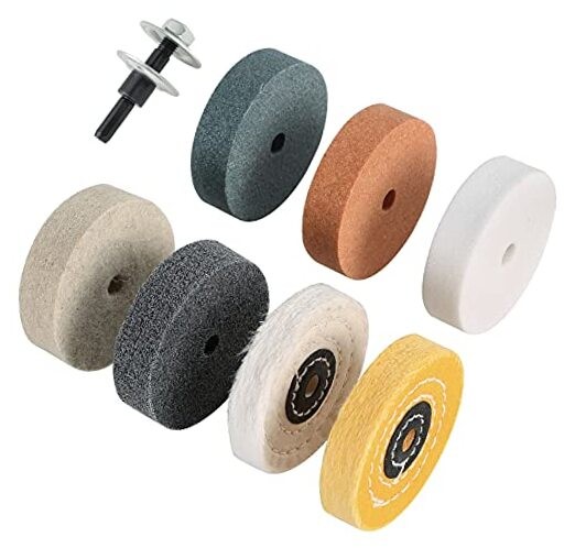 Grinding wheel, Buffing Wheels Kits 3 inches (8 Pieces). for Mini Small