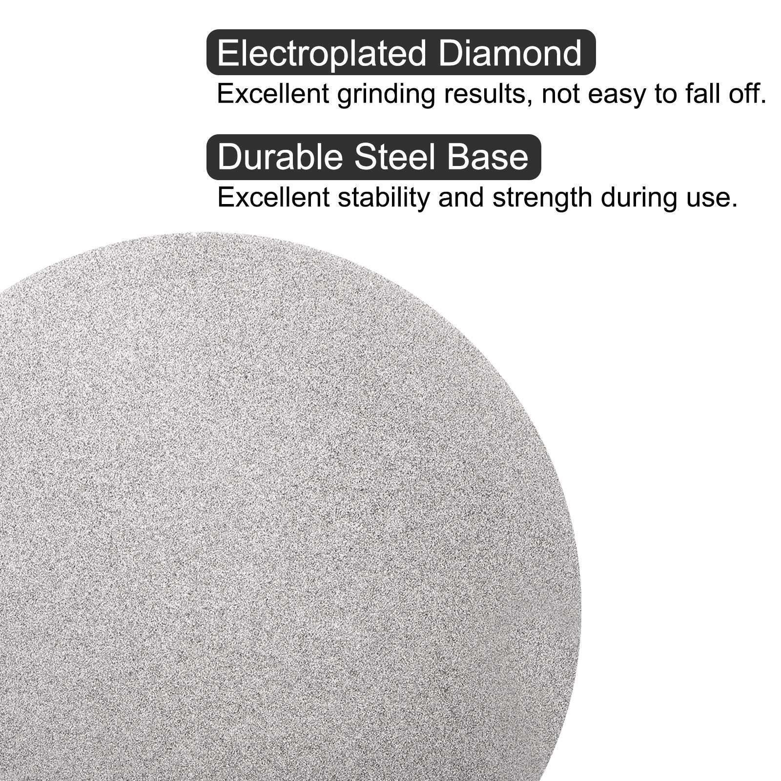 Diamond Sanding Grinding Disc 8″ Grit 120 No Center Hole Flat Lap Wheel Disk