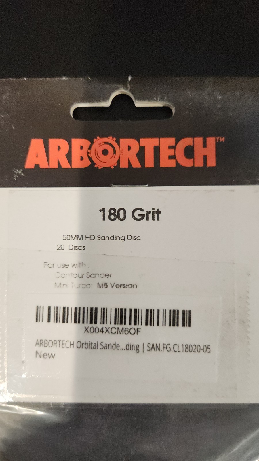 Arbortech 2″ Sanding Disc – 180 Grit – 20 Pack Model SAN.FG.CL18020-05