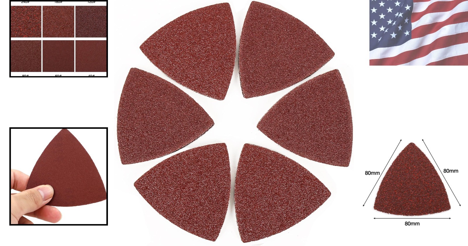 Versatile 100pcs Sandpaper Set for Oscillating Multi Tools – All Grits Included