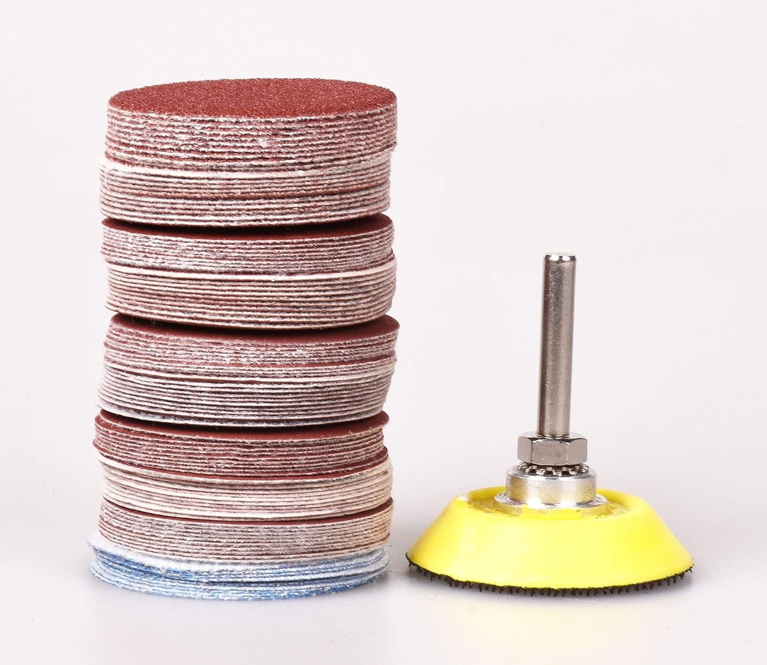 Comprehensive Sanding Discs Assortment, 100 Hooks & Loops, Multi-Grit Disc Set